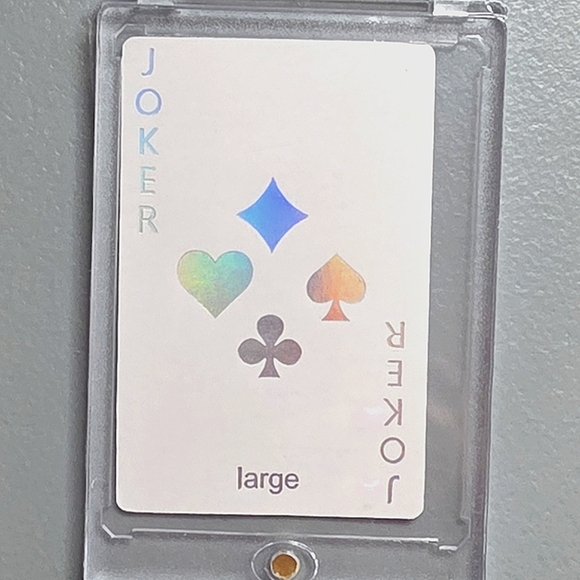 Dior Joy Joker Playing Card With Case Holographic Authentic New - Picture 2 of 2